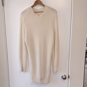 rag & bone Cashmere Cream Long Sleeve Dress